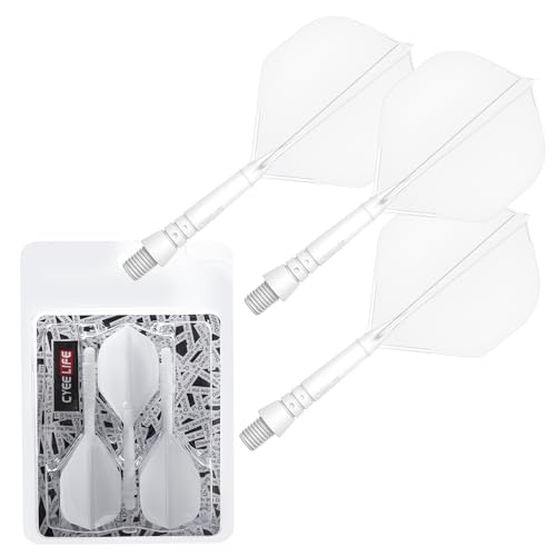 CyeeLife Dartschäfte und Dart Flights aus einem Stück Dartpfeile Zubehör Dart shafts und Flights,Dart zubehör,3er-Set (Weiß-2BA) CyeeLife Dartschäfte und Dart Flights aus einem Stück Dartpfeile Zubehör Dart shafts und Flights,Dart zubehör,3er-Set (Weiß-2BA) von CyeeLife