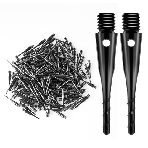 CyeeLife Dartspitzen Kunststoff 200 Stück Premium Softdart Spitzen I 2BA Gewinde I Dartpfeil Spitzen, Softdarts Ersatzspitzen, Besonders stabil & langlebig,Schwarz CyeeLife Dartspitzen Kunststoff 200 Stück Premium Softdart Spitzen I 2BA Gewinde I Dartpfeil Spitzen, Softdarts Ersatzspitzen, Besonders stabil & langlebig,Schwarz von CyeeLife