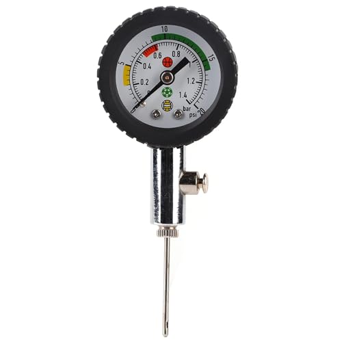 Cyrank Luftdruckmesser Fußball Bälle, Ballpumpen Ball Manometer, Mini-Luftdruckmesser Barometer Tool, Ball-Gauge, Mini Luftdruckmesser Barometer Tool Für Fußball, Basketball, Volleyball, Rugby Cyrank Luftdruckmesser Fußball Bälle, Ballpumpen Ball Manometer, Mini-Luftdruckmesser Barometer Tool, Ball-Gauge, Mini Luftdruckmesser Barometer Tool Für Fußball, Basketball, Volleyball, Rugby von Cyrank
