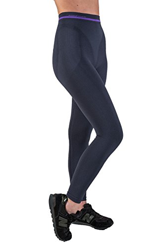 CzSalus Figurformende Anti-Cellulite Lange Hose (Leggings) mit Massageeffekt mit Emana® bioFIR - schwarz Größe XXL von CzSalus