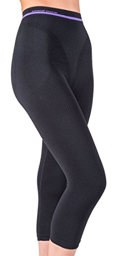 CzSalus Figurformende Anti-Cellulite Shorts Capri mit Emana® Bio-Fir - schwarz Größe S von CzSalus
