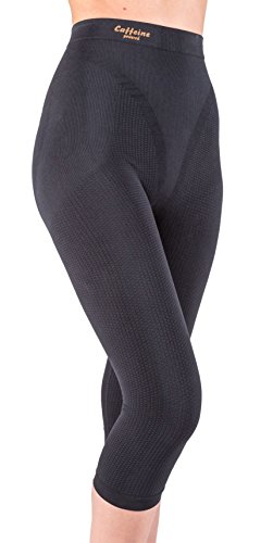 CzSalus Figurformende Anti-Cellulite Shorts Capri mit Koffein+Vitamin E - schwarz Größe XS von CzSalus