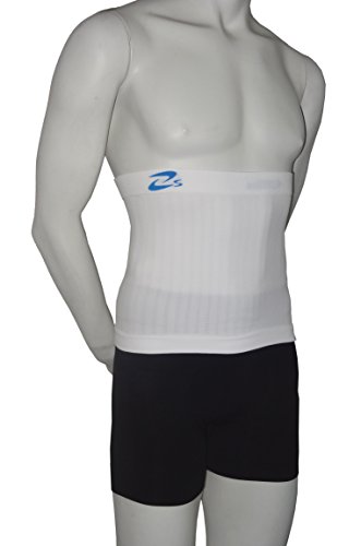 CzSalus Modellierende und Figurformende Herren-Bauchbinde aus Mikrofaser (weiß, L/XL) von CzSalus