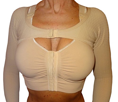 CzSalus Lipödem Lymphödem Straffende und schlank machende K2 Kompressions Ärmel (Nude, L/XL) von CzSalus