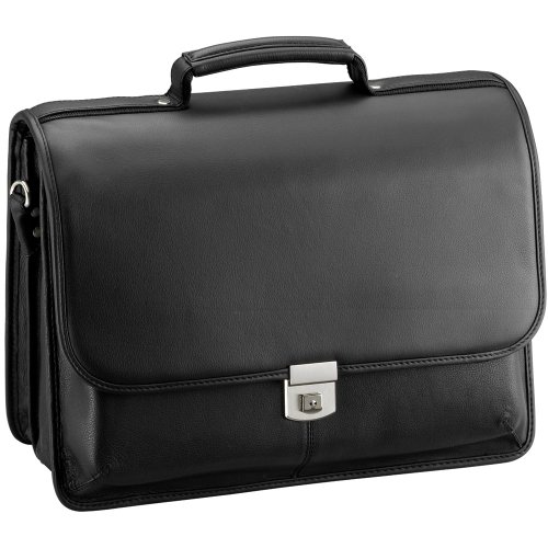 D&N Business Line Aktentasche, 44 cm, 24L, Schwarz von D & N