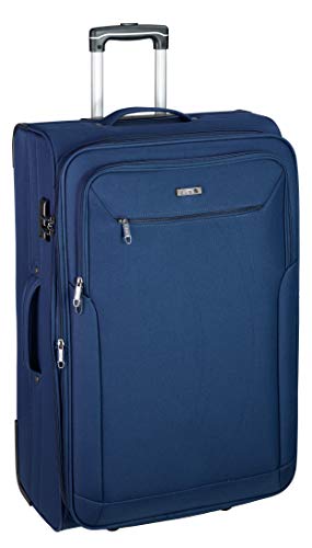 D & N Travel Line 6800 Koffer, 76 cm, 2 Räder, Blau von D & N