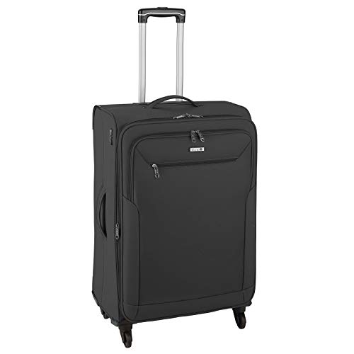 D&N Travel Line 6804 Koffer, 66 cm, 63L, Schwarz von D & N