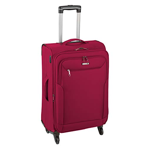 D&N Travel Line 6804 Koffer, 66 cm, 63L, dunkelrot von D & N