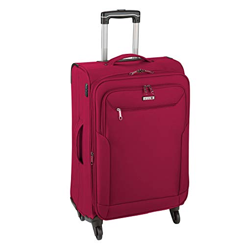 D&N Travel Line 6804 Koffer, 76 cm, 98L, Dunkelrot von D & N