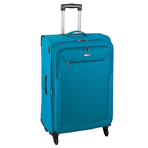 D&N Travel Line 6804 Koffer, 76 cm, 98L, Petrol von D & N