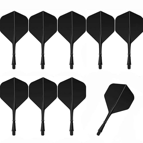 DAHI 9pcs Dart Schäfte und Flights aus einem Stück schwarz Dartpfeile Zubehör 2BA Dart shafts und Flights DAHI 9pcs Dart Schäfte und Flights aus einem Stück schwarz Dartpfeile Zubehör 2BA Dart shafts und Flights von DAHI