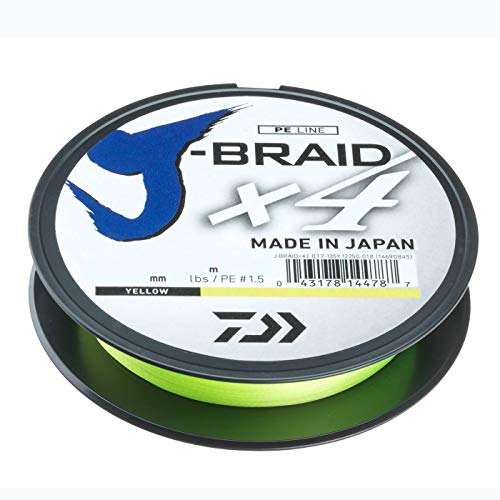 Daiwa J-Braid X4E 0,33mm-270m Yellow gelb geflochtene Schnur Neuheit Daiwa J-Braid X4E 0,33mm-270m Yellow gelb geflochtene Schnur Neuheit von Daiwa
