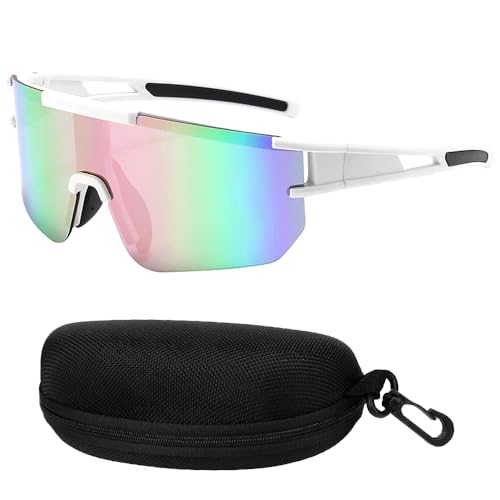 DAJASD Schnelle Brille Damen, UV 400 Polarisiert Fahrradbrille Damen, Sport Sonnenbrille Rave, Fahrradbrille Winddicht Damen, Radfahrer Brille für MTB Radfahren Ski Angeln Laufen Rave DAJASD Schnelle Brille Damen, UV 400 Polarisiert Fahrradbrille Damen, Sport Sonnenbrille Rave, Fahrradbrille Winddicht Damen, Radfahrer Brille für MTB Radfahren Ski Angeln Laufen Rave von DAJASD