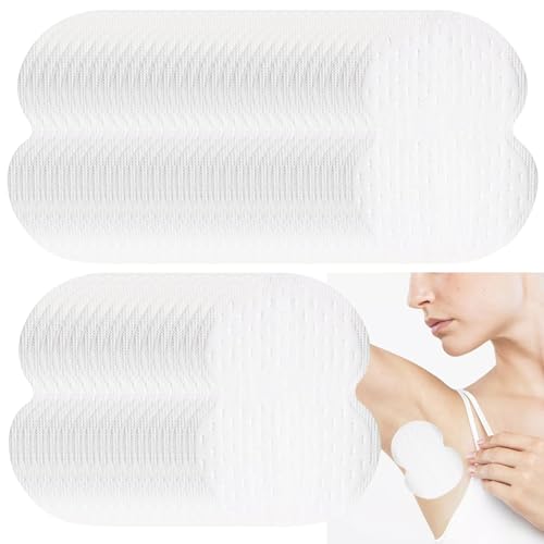 100 Stück Achselpads Set, Achsel Schweiß Pads Einweg, Achsel Schwitzen Pads Selbstklebend, Achselhöhle Schweiß PadsUnsichtbar, Achselpads Achsel für Damen Herren Absorbing vor Schweißflecken von DALAETUS