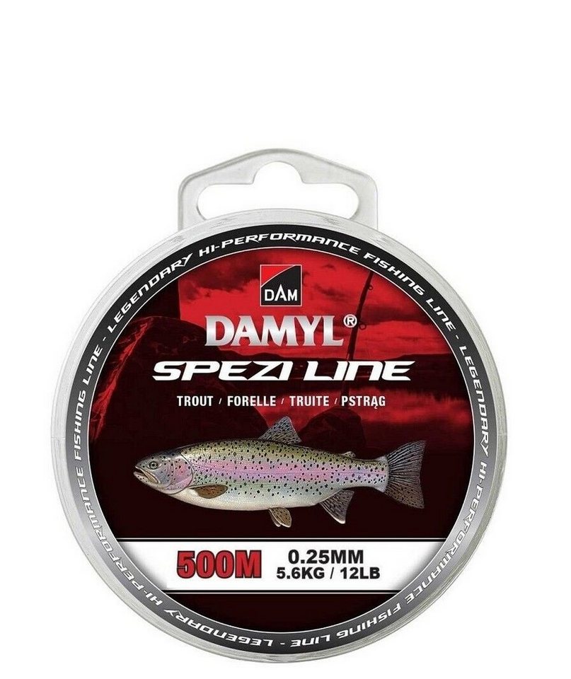 DAM Fishing Angelschnur Monofile Angelschnur Forelle - Damyl Spezi Line 500m 0,18mm - 0,25mm von DAM Fishing