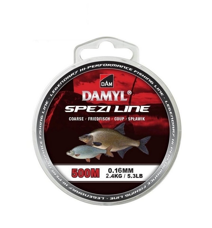 DAM Fishing Angelschnur Monofile Angelschnur Friedfisch Damyl Spezi Line 500m 0,12mm - 0,18mm von DAM Fishing