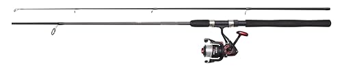 DAM Full Tech Spinning Combo, Süßwasserangler Angelrute Rolle Hecht Barsch Zander Mehr, Starkes Leichtgewicht Vielseitig, Schwarz Grau, 2.70m Mäßig schnelle Rute, 4000er Rolle von DAM