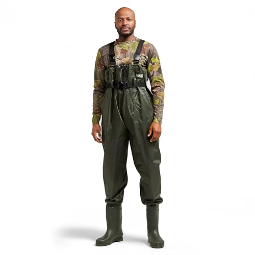 DAM Taslan Chest Wader, Overalls, Wathosen, All Fishing, Unisex, Grün, EU 40 | UK 6 von DAM