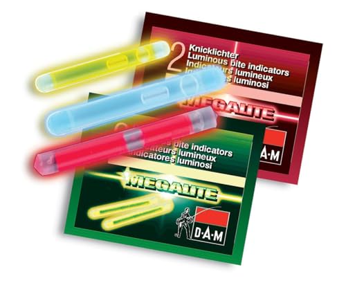 DAM Chemische Leuchtstäbe - 4.5x39mm Glow Sticks für Nachtangeln, Rutenspitze & Schwimmerbefestigungen, hochsichtbares Gelb, langlebig & wasserdicht - Wels-, Karpfen- & Raubfischangeln (2-Pack) DAM Chemische Leuchtstäbe - 4.5x39mm Glow Sticks für Nachtangeln, Rutenspitze & Schwimmerbefestigungen, hochsichtbares Gelb, langlebig & wasserdicht - Wels-, Karpfen- & Raubfischangeln (2-Pack) von DAM