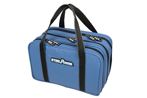 DAM STEELPOWER Blue Ködertasche, wasserfestes Material, clevere Köderaufnahmen in den äußeren Fächern, Hauptfach mit Köderbox DAM STEELPOWER Blue Ködertasche, wasserfestes Material, clevere Köderaufnahmen in den äußeren Fächern, Hauptfach mit Köderbox von DAM