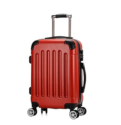 DAMOIFFP Koffer, Leichter 20-Zoll-Hartschalenkoffer, Geschäftsreisegepäck, tragbarer Koffer mit Rollen, Trolley mit Doppelreißverschluss von DAMOIFFP