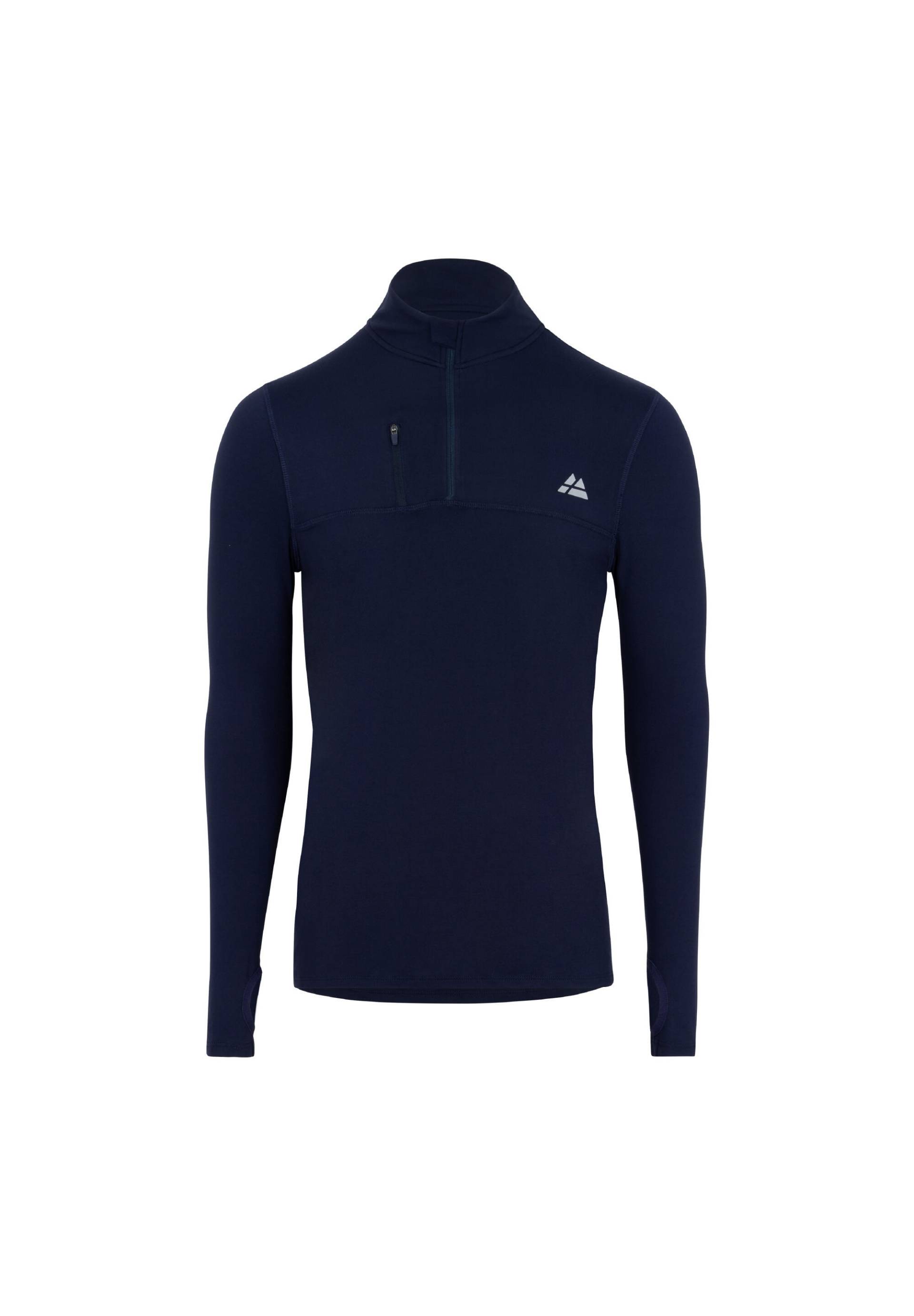 Langarmshirt Half Zip dunkelblau von DANISH ENDURANCE