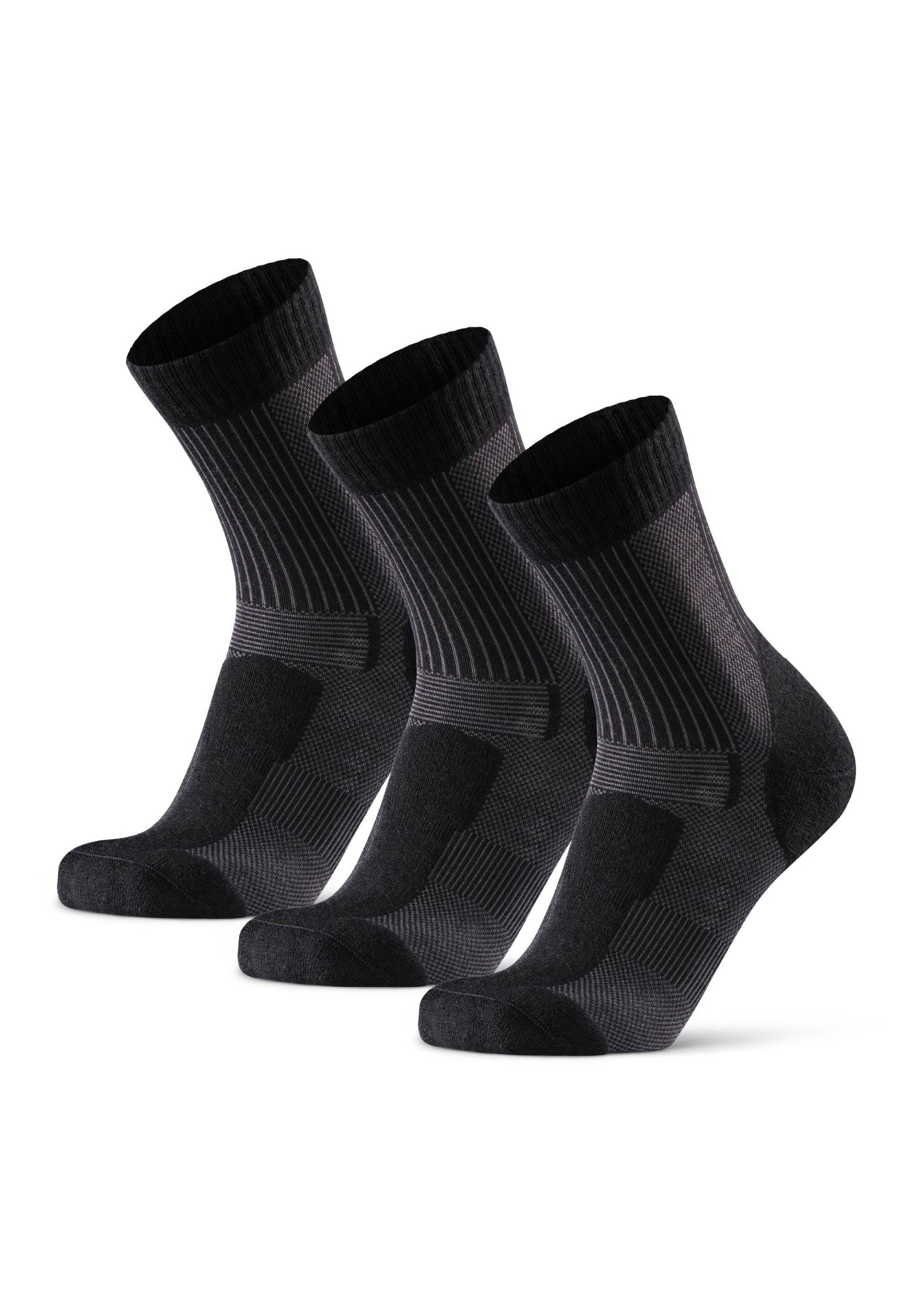 Wandersocken Merino Hiking Light schwarz von DANISH ENDURANCE