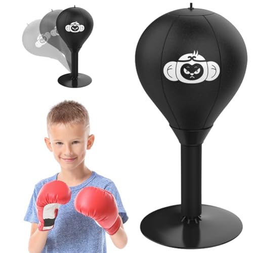 DANNEEFORSU7 Punchingball Tisch, Desktop Boxsack, Sucker Schreibtisch Pun-chball, Tisch Boxsack Desktop Gag für Schreibtisch Schreibtisch Punchingball Stressabbauender, Geschenke Für Erwachsene Kinder von DANNEEFORSU7