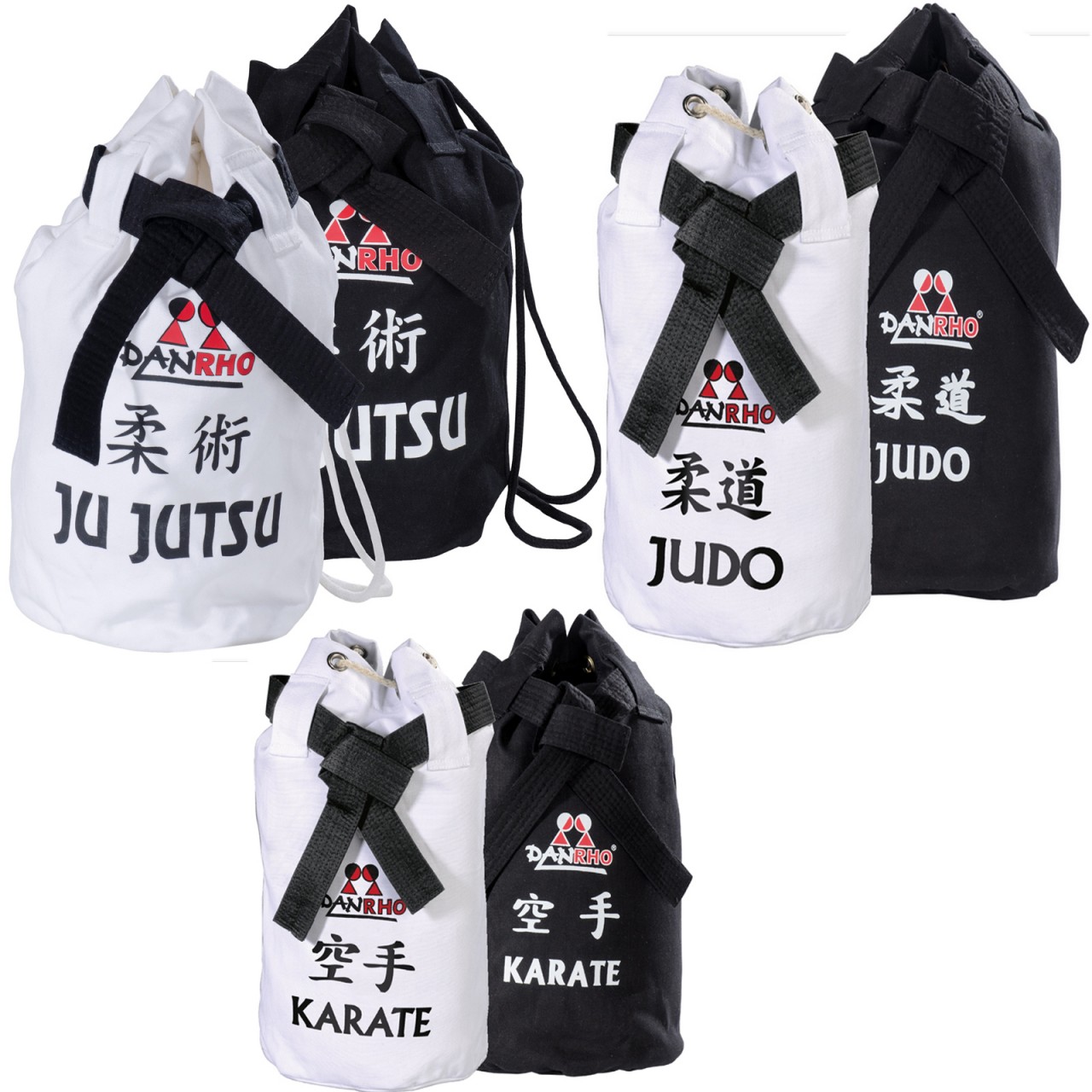 DANRHO Dojo-Line Canvas Tragetaschen-Rucksack Sportart-Aufdruck DANRHO Dojo-Line Canvas Tragetaschen-Rucksack Sportart-Aufdruck von DANRHO