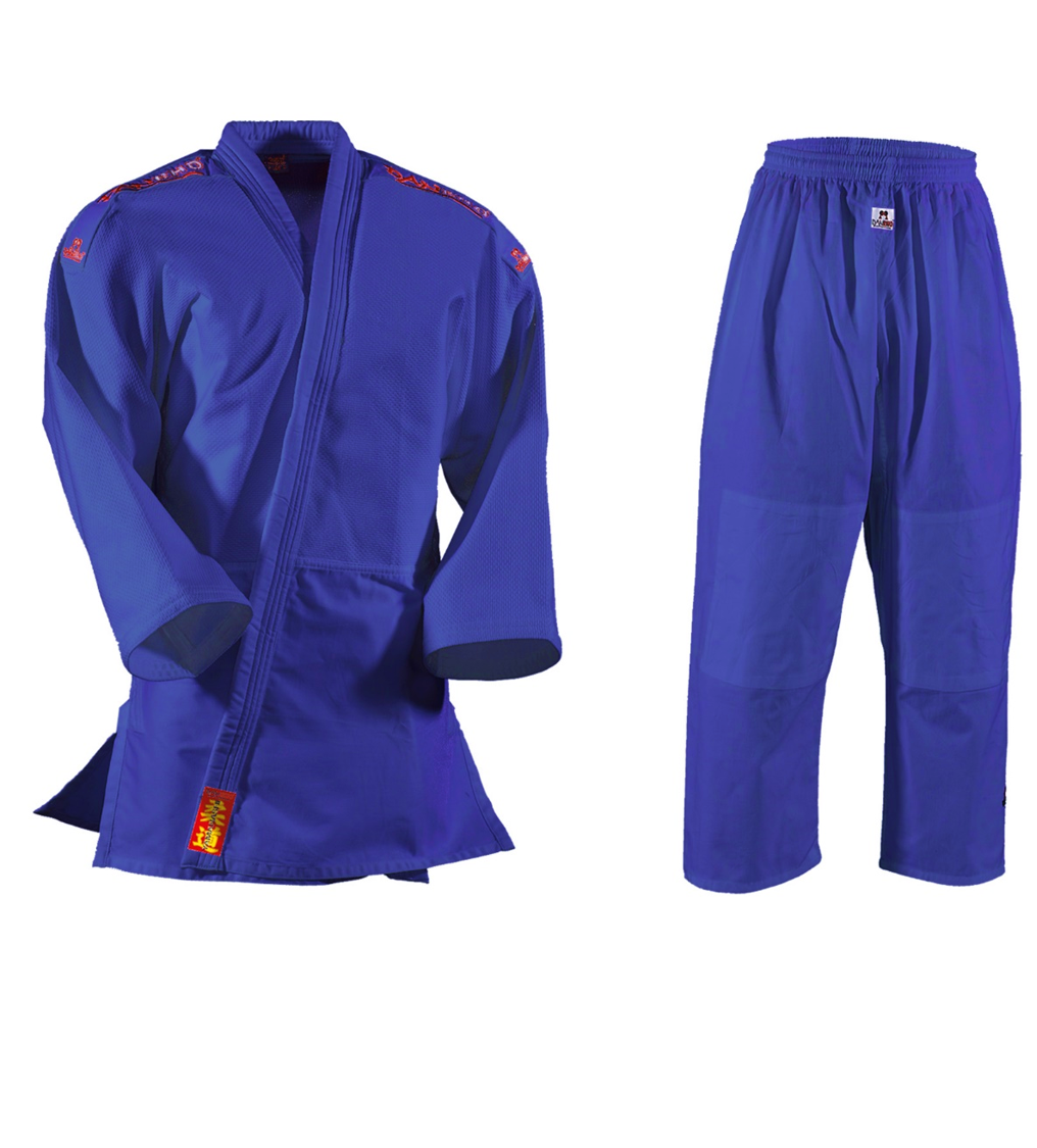 DANRHO Judoanzug Yamanashi mit Schulterstreifen blau DANRHO Judoanzug Yamanashi mit Schulterstreifen blau von DANRHO