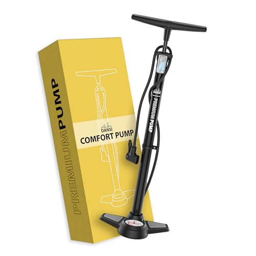 DANSI Fahrradpumpe I Standluftpumpe passend für alle gängigen Ventile inklusive Manometer & Adaptern I luftpumpe Fahrrad, luftpumpe (Comfort,) DANSI Fahrradpumpe I Standluftpumpe passend für alle gängigen Ventile inklusive Manometer & Adaptern I luftpumpe Fahrrad, luftpumpe (Comfort,) von DANSI