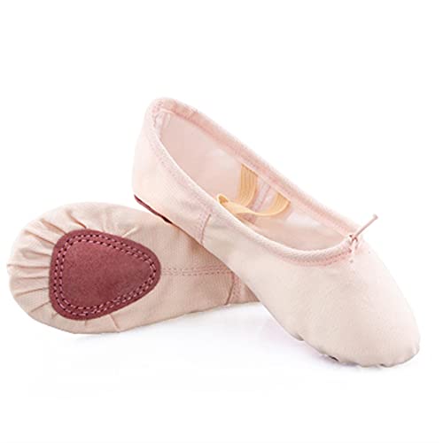 Ballettschuhe, Ballettschuhe für Mädchen, Ballettschuhe 3 Paar Tanzschuhe für Kinder Ballettschuhe für Mädchen Ballettschuhe für Kinder Canvas Split Sohle Ballerina Übungsschuhe zum Tanzen( von DANTTY