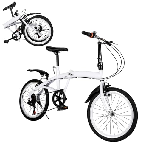 DAOHHFO 20 Zoll Faltrad 6 Gang Klapprad Erwachsene City Outdoor Klappfahrrad, Kinder Aluminium Klapprad Faltrad, Vordere Bremssättel & Hintere Haltebremsen, für Teenager von 1.4-1.9M DAOHHFO 20 Zoll Faltrad 6 Gang Klapprad Erwachsene City Outdoor Klappfahrrad, Kinder Aluminium Klapprad Faltrad, Vordere Bremssättel & Hintere Haltebremsen, für Teenager von 1.4-1.9M von DAOHHFO