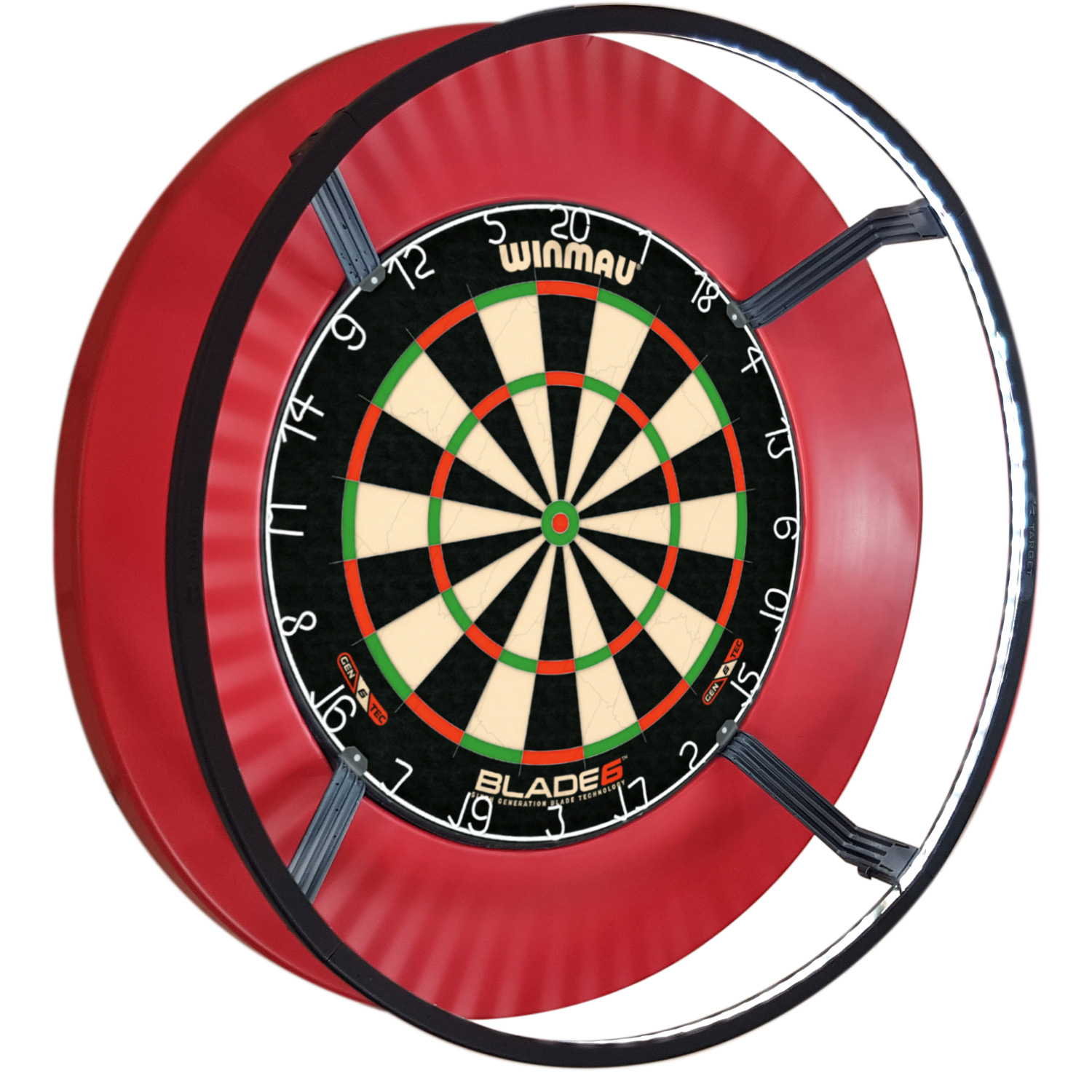 Winmau Blade 6 Set mit DARTS Sport Edition Surround rot und Target Corona Lichtring Winmau Blade 6 Set mit DARTS Sport Edition Surround rot und Target Corona Lichtring von DARTS Sport Edition