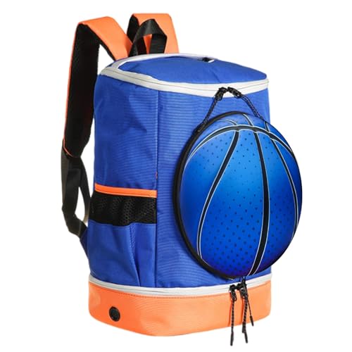 DASHIELL Fußball-Rucksack für Herren, Jugend-Fußball-Rucksack | Basketball-Rucksack, Fußball-Rucksack | Fußballtasche mit großem Fassungsvermögen, Volleyball-Rucksack mit Ballfach für Basketball, von DASHIELL