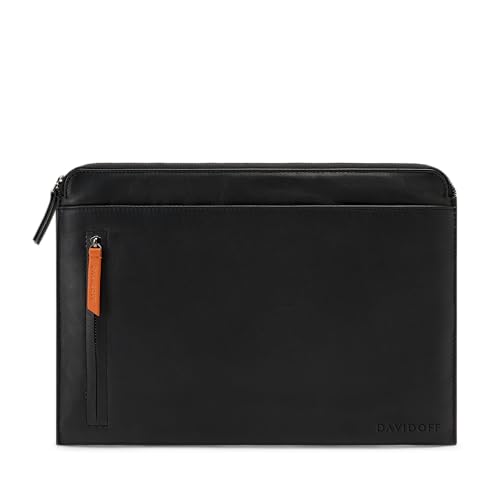 DAVIDOFF ESSENTIALS Laptoptasche Schwarz – praktische Businesstasche aus feinem Leder – hochwertige Herren Arbeitstasche mit Reißverschluss DAVIDOFF ESSENTIALS Laptoptasche Schwarz – praktische Businesstasche aus feinem Leder – hochwertige Herren Arbeitstasche mit Reißverschluss von DAVIDOFF