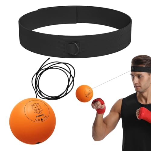 DAWCBVJQ Reflexball Boxen Bausatz, Reaktionsball Boxing Equipment, Boxing Reflex Ball Flexibel Für Anfänger, Heimtrainingsgerät, Boxer-Trainingsgerät Zur Verbesserung Der Hand-Auge-Koordination von DAWCBVJQ