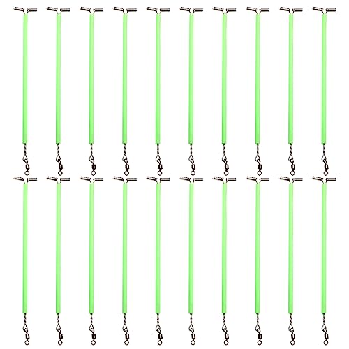 DAYnagh Angelköder aus Edelstahl, 20 Stück, mit drehbaren Drehgelenken, 3-Wege-Armverbinder-Set von DAYnagh