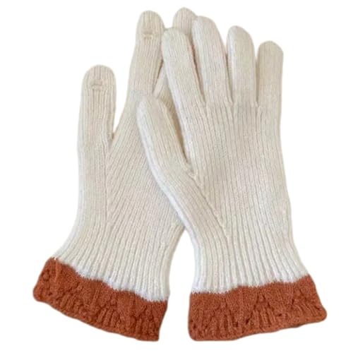 DAYnagh Damen-Winter-Strickhandschuhe, Touchscreen, warm, Freizeitkleidung, Thermohandschuhe für Outdoor-Aktivitäten von DAYnagh