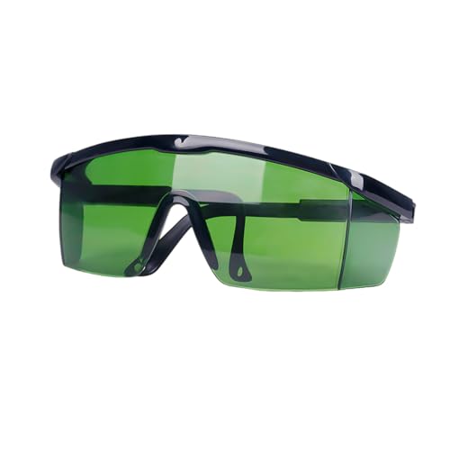 DAZZLUXE 1 Stück dunkelgrüne Brille, Laserschutzbrille, Infrarot- und Ultraviolett-Schutzbrille, Augenschutz, Lichtschutzbrille, Schutzbrille, Laser-Haarentfernungsbrille DAZZLUXE 1 Stück dunkelgrüne Brille, Laserschutzbrille, Infrarot- und Ultraviolett-Schutzbrille, Augenschutz, Lichtschutzbrille, Schutzbrille, Laser-Haarentfernungsbrille von DAZZLUXE