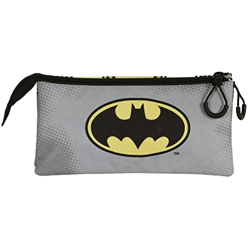 Batman Batdress-Fan Dreifach Federmäppchen 2.0, Schwarz, 23 x 11 cm Batman Batdress-Fan Dreifach Federmäppchen 2.0, Schwarz, 23 x 11 cm von DC Comics