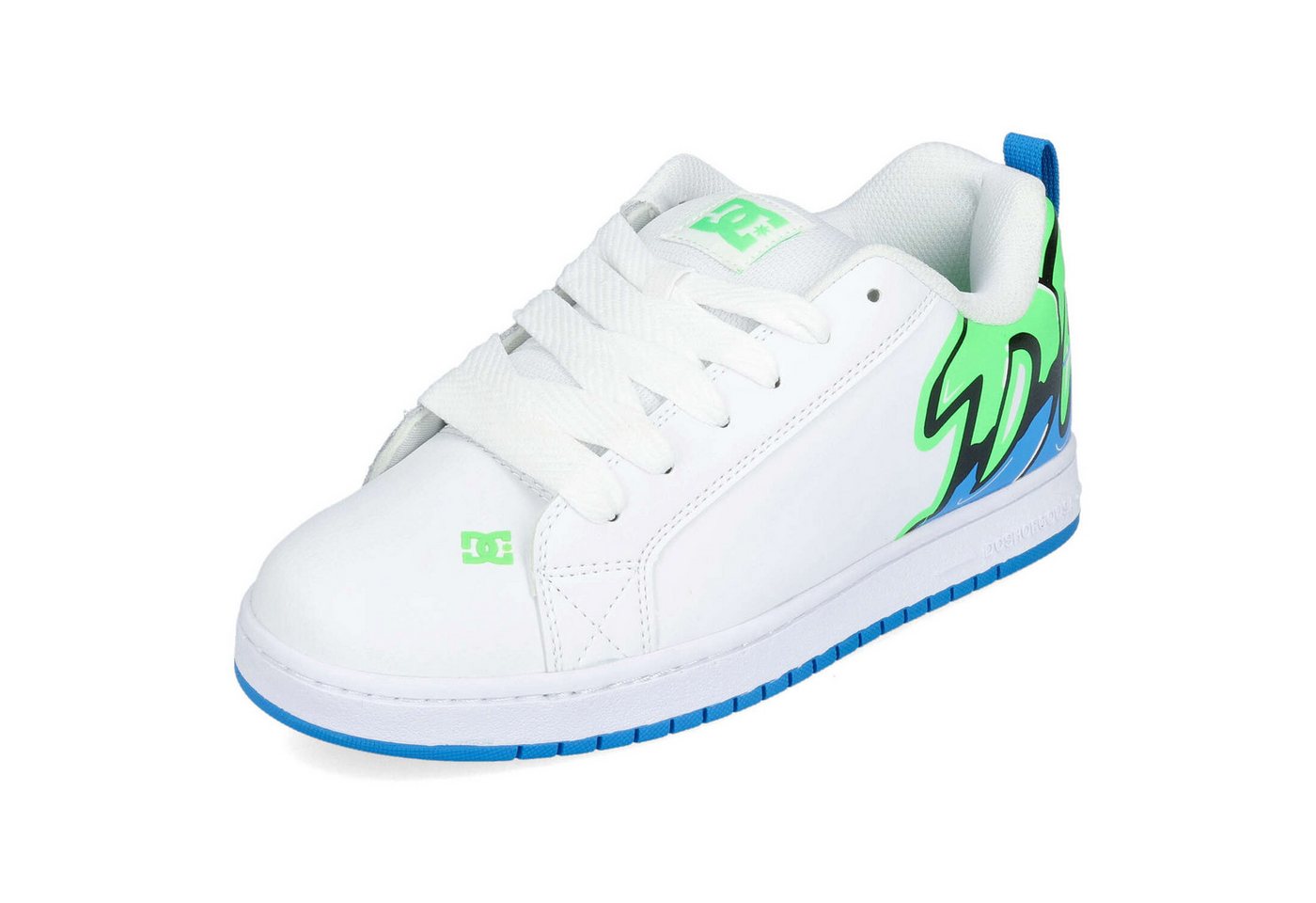 DC Shoes DC Shoes Court Graffik White/Lime/Turquoise Sneaker von DC Shoes