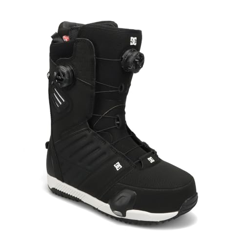 DC Shoes Judge Step On Snowboardstiefel für Herren, mikroverstellbarer BOA-Snowboardstiefel mit isoliertem Futter und geformter Innensohle, Schwarz/Weiß, Größe 45 von DC Shoes