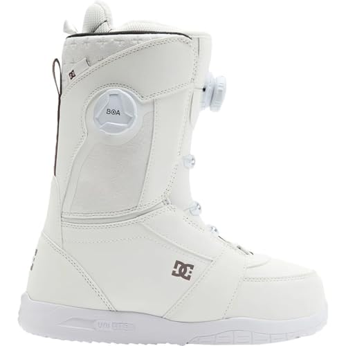 DC Shoes Lotus BOA Snowboardstiefel für Damen, mikroverstellbarer, stabiler Snowboardstiefel mit leichtem, mehrlagigem Futter und bequemer geformter Innensohle, gebrochenes Weiß, Größe 39 von DC Shoes