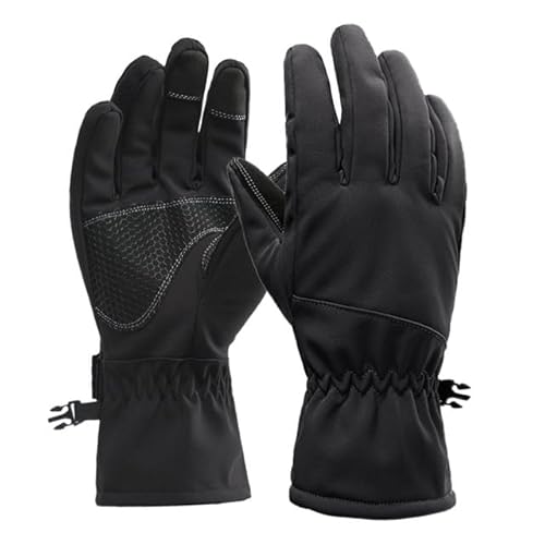 DCNIYT Handschuhe, Touchscreen, warm, Winter, Outdoor-Sport, Skifahren, Camping, Radfahren (Schwarz, XL) von DCNIYT