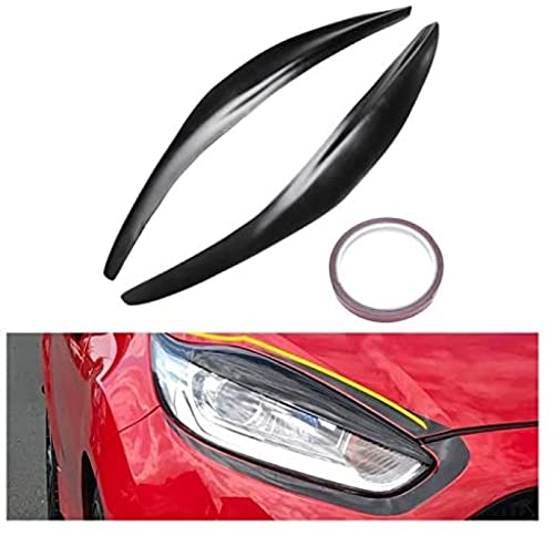 ,Für Ford Fiesta MK7 MK7.5 2012-2017 Auto Scheinwerfer Augenbrauen Abdeckung Trim Scheinwerfer Lampe Aufkleber Augenlider Trim Abdeckung von DCXXAN