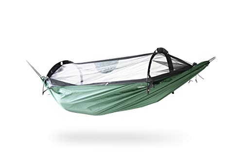 DD HAMMOCKS Jungle Superlight - Leichthängematte mit abnehmbarem Moskitonetz und Regendach, 125 kg Tragkraft, Grün DD HAMMOCKS Jungle Superlight - Leichthängematte mit abnehmbarem Moskitonetz und Regendach, 125 kg Tragkraft, Grün von DD HAMMOCKS