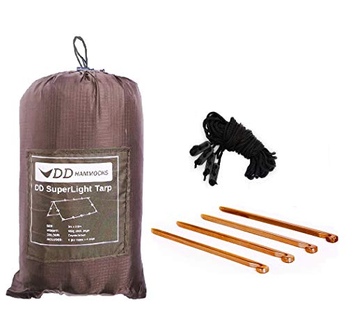 DD Hammocks DD Hammocks – DD SuperLight Tarp – 100 wasserdichter Planenschutz für ultraleichtes Outdoor-Camping, Trekking und Bikepacking-Abenteuer DD Hammocks DD Hammocks – DD SuperLight Tarp – 100 wasserdichter Planenschutz für ultraleichtes Outdoor-Camping, Trekking und Bikepacking-Abenteuer von DD HAMMOCKS