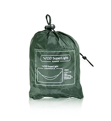 DD Hängematte superleichte Outdoor olivgrün, 270 x 140 cm, Tragkraft: 100 kg, Gewicht: 270 Gramm, Material: superleichtes ripstop Nylon, Packmaß: 14cm x 9cm x 7cm DD Hängematte superleichte Outdoor olivgrün, 270 x 140 cm, Tragkraft: 100 kg, Gewicht: 270 Gramm, Material: superleichtes ripstop Nylon, Packmaß: 14cm x 9cm x 7cm von DD HAMMOCKS