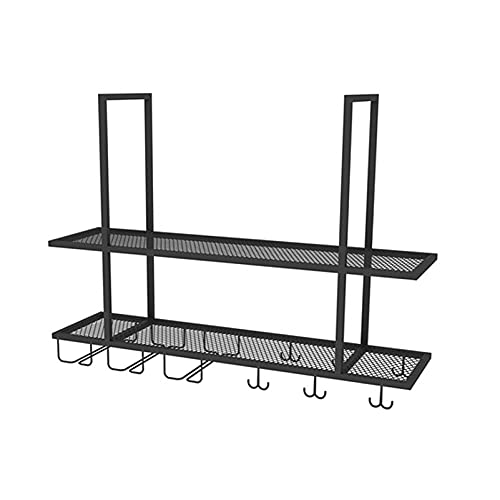 DDJKUAS Hängendes/Blumenregal/Lagerregal | Flaschen- und Gläserregal | Industrieller Country-Retro-Stil | Bar Familie Küche Restaurant Dekoration | Länge 80/100/120 cm Smooth Sailing von DDJKUAS